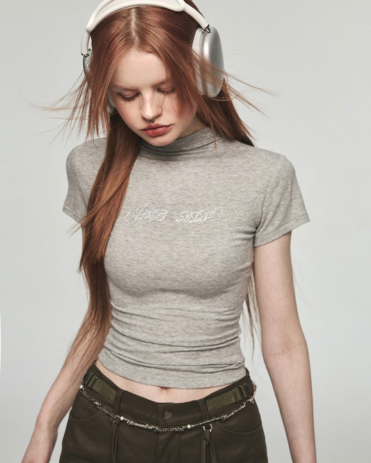 DIAMOND SLIM WAIST T-SHIRT