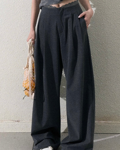 LACE WAIST PANTS