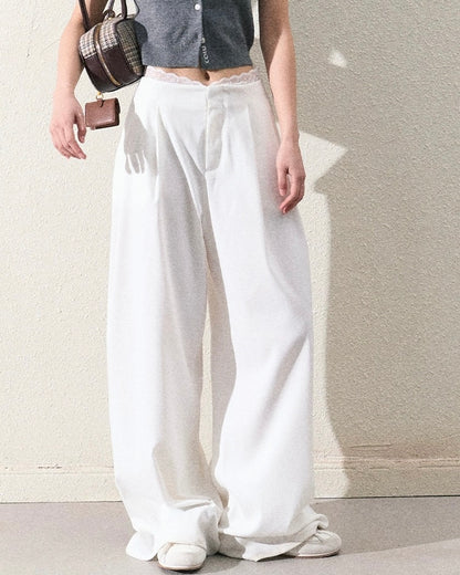 LACE WAIST PANTS